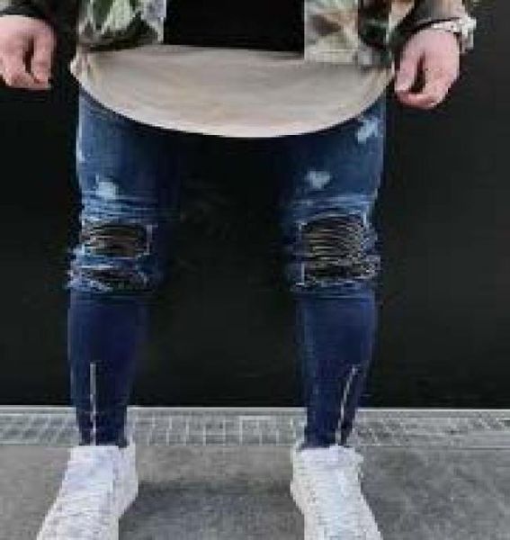 new mens skinny jeans casual slim biker jeans denim knee hole hiphop ripped pants washed 274392, Blue
new mens skinny jeans casual slim biker jeans denim knee hole hiphop ripped pants washed 274392, Blue