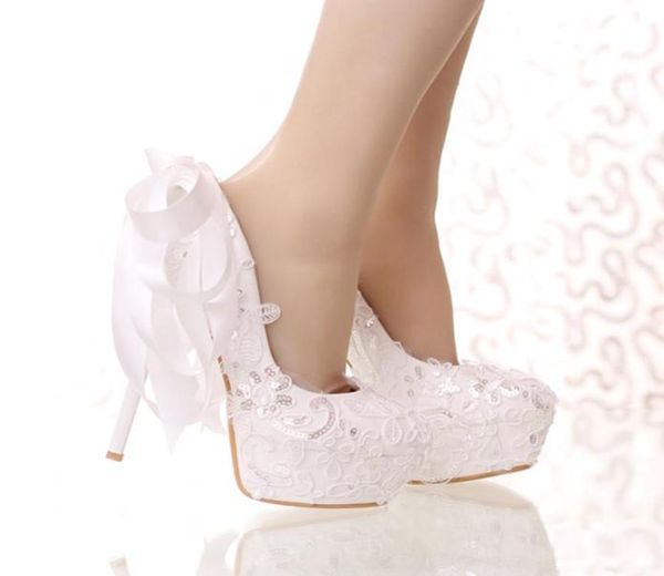 white lace and glitter bride shoes round toe ribbon bow wedding shoes high heel platform women party dress shoes bridesmaid pump3023061, Black
white lace and glitter bride shoes round toe ribbon bow wedding shoes high heel platform women party dress shoes bridesmaid pump3023061, Black