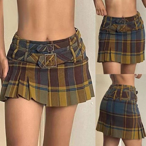 plaid woolen skirt womens clothing autumn and winter thick zipper short retro a line pleated, Black
plaid woolen skirt womens clothing autumn and winter thick zipper short retro a line pleated, Black