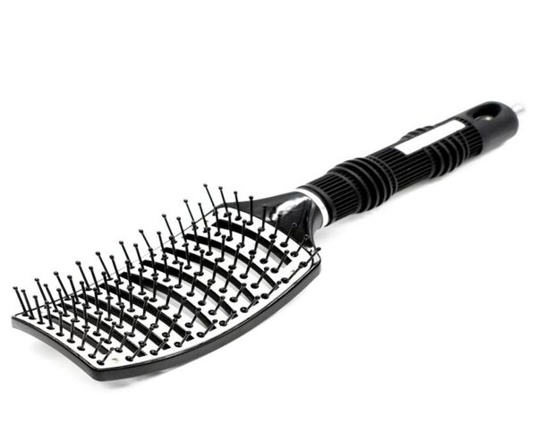 heat resistant aluminum sheet nylon pins vented hair extension brush antislide rubber handle curved detangling comb for wig5576820, Silver
heat resistant aluminum sheet nylon pins vented hair extension brush antislide rubber handle curved detangling comb for wig5576820, Silver