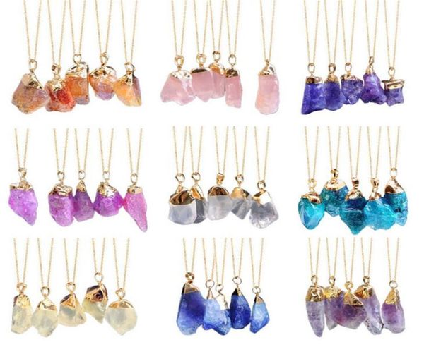 colorful natural stone crystal necklace women pendant white pink quartz healing chakra men necklaces jewelry gift5521478, Silver
colorful natural stone crystal necklace women pendant white pink quartz healing chakra men necklaces jewelry gift5521478, Silver