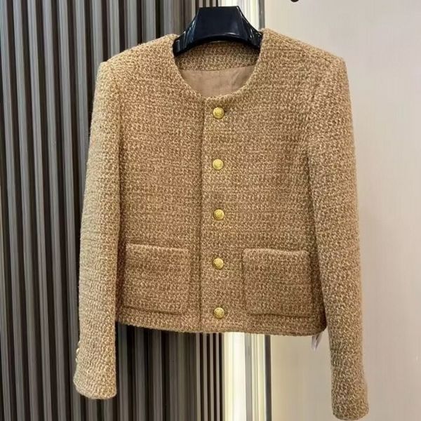 women s jackets small fragrance spring fall high end korean clothing luxury brand tweed elegant coats jacket casaco outwear 230822, Black;brown
women s jackets small fragrance spring fall high end korean clothing luxury brand tweed elegant coats jacket casaco outwear 230822, Black;brown