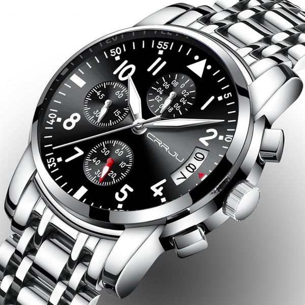 relogio masculion crrju men luxury brand military sport watch men's quartz clock male full steel casual business black wa328g, Slivery;brown
relogio masculion crrju men luxury brand military sport watch men's quartz clock male full steel casual business black wa328g, Slivery;brown