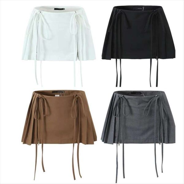 short skirt female summer high waist pleated slim lace drawstring pure desire wind a line, Black
short skirt female summer high waist pleated slim lace drawstring pure desire wind a line, Black