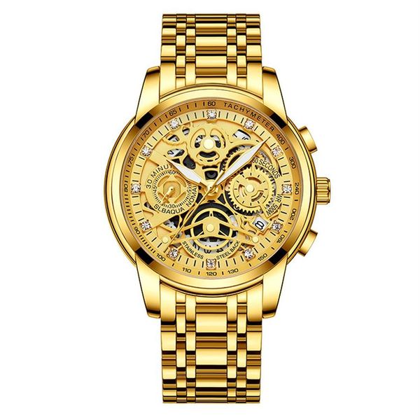 gold watches for men full stainless steel quartz movement sapphire waterproof luminous wristwatches269s, Slivery;brown
gold watches for men full stainless steel quartz movement sapphire waterproof luminous wristwatches269s, Slivery;brown