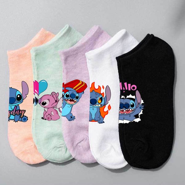 lilo & stitch short multi-color boat socks spring summer cartoon simple breathable socks for men and women cute short socks, Pink;yellow
lilo & stitch short multi-color boat socks spring summer cartoon simple breathable socks for men and women cute short socks, Pink;yellow