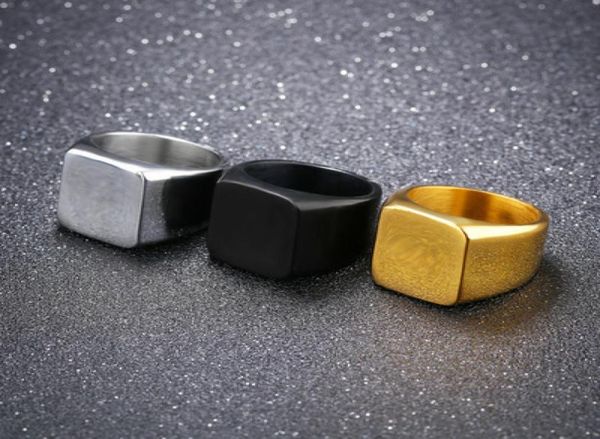 classic 316l stainless steel blackgoldsilver square ring new brand men width polished finger rings alloy punk jewelry gift size 7035097, Silver
classic 316l stainless steel blackgoldsilver square ring new brand men width polished finger rings alloy punk jewelry gift size 7035097, Silver