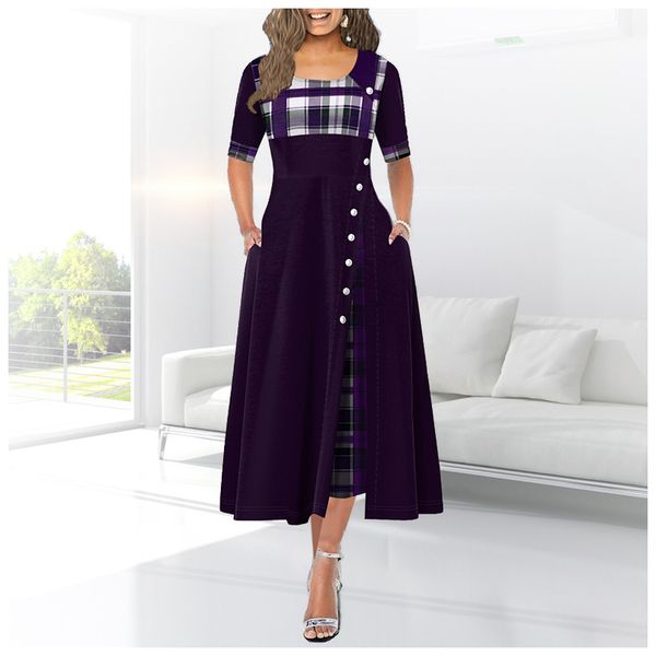 fashion designer summer street style women's short sleeve round neck large swing dress size s--5xl, Black;gray
fashion designer summer street style women's short sleeve round neck large swing dress size s--5xl, Black;gray