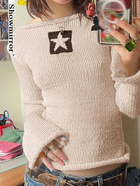 womens sweaters flare sleeve cute knit tshirt women pullovers star y2k print tee shirt slim fit casual streetwear tees autumn 230822, White;black
womens sweaters flare sleeve cute knit tshirt women pullovers star y2k print tee shirt slim fit casual streetwear tees autumn 230822, White;black