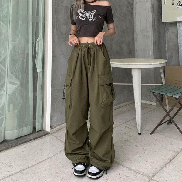 women s pants drawstring cargo y2k harajuku loose wide leg streetwear joggers female hip hop solid color oversize trousers 230822, Black;white
women s pants drawstring cargo y2k harajuku loose wide leg streetwear joggers female hip hop solid color oversize trousers 230822, Black;white
