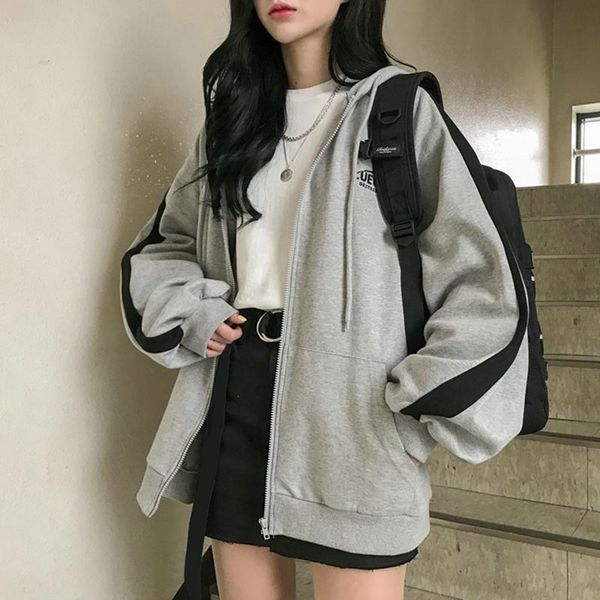 men's hoodies sweatshirts women's oversized hoodies casual solid long sleeve zipper jackets korean version harajuku loose fleece h, Black
men's hoodies sweatshirts women's oversized hoodies casual solid long sleeve zipper jackets korean version harajuku loose fleece h, Black