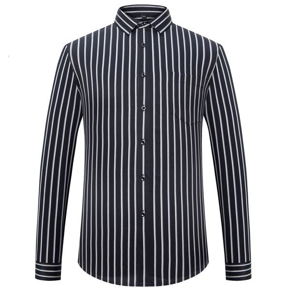 men's casual shirts fashion shirt button down striped long sleeve silky fabric single patch pocket easy care classic dress 230822, White;black
men's casual shirts fashion shirt button down striped long sleeve silky fabric single patch pocket easy care classic dress 230822, White;black