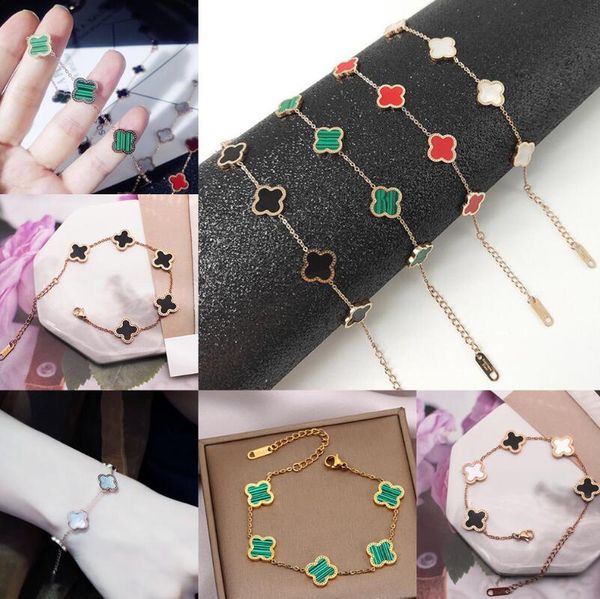 classic fashion designer one side four-leaf clover chain bracelet stainless steel bangle jewelry 18k gold bracelet for valentine mother day, Black
classic fashion designer one side four-leaf clover chain bracelet stainless steel bangle jewelry 18k gold bracelet for valentine mother day, Black