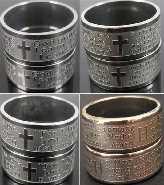 whole 100pcs mix religious rings engarved jesus prayer stainless steel ring etched men religion faith ring church activity278f3429570, Silver
whole 100pcs mix religious rings engarved jesus prayer stainless steel ring etched men religion faith ring church activity278f3429570, Silver