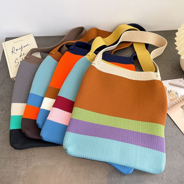evening bags fashion women hollow knitted shoulder bag simple crochet tote designer handmade shopping andle handbag purse 230823
evening bags fashion women hollow knitted shoulder bag simple crochet tote designer handmade shopping andle handbag purse 230823