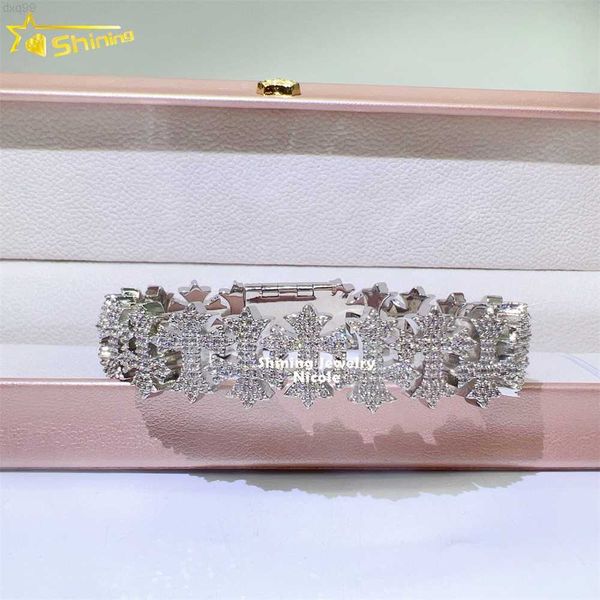fine jewelry iced out luxury 925 silver hip hop cross cuban link chain moissanite cuban bracelet
fine jewelry iced out luxury 925 silver hip hop cross cuban link chain moissanite cuban bracelet
