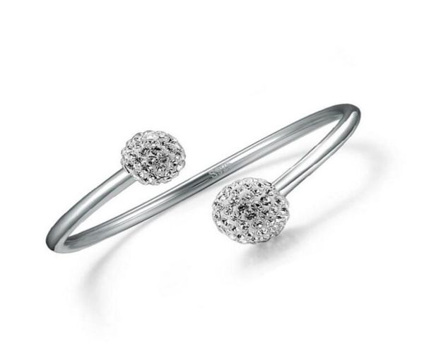 925 sterling silver open women cuff bangle adjustable size shambhala crystal ball bracelets fashion charms jewelry6180993, Black
925 sterling silver open women cuff bangle adjustable size shambhala crystal ball bracelets fashion charms jewelry6180993, Black