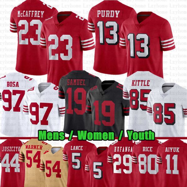 christian mccaffrey brock purdy niners football jerseys trey lance nick bosa george kittle deebo samuel fred warner jerry rice joe montana t, Black;red
christian mccaffrey brock purdy niners football jerseys trey lance nick bosa george kittle deebo samuel fred warner jerry rice joe montana t, Black;red