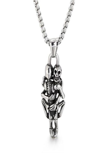mens womens stainless steel vintage hugging skull skeleton pendant love gothic necklace rolo chain 3mm 24 inch3812098, Silver
mens womens stainless steel vintage hugging skull skeleton pendant love gothic necklace rolo chain 3mm 24 inch3812098, Silver