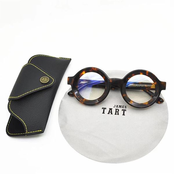 james tart 244 optical eyeglasses for retro style anti-blue light lens plate round full frame with box238w, White;black
james tart 244 optical eyeglasses for retro style anti-blue light lens plate round full frame with box238w, White;black