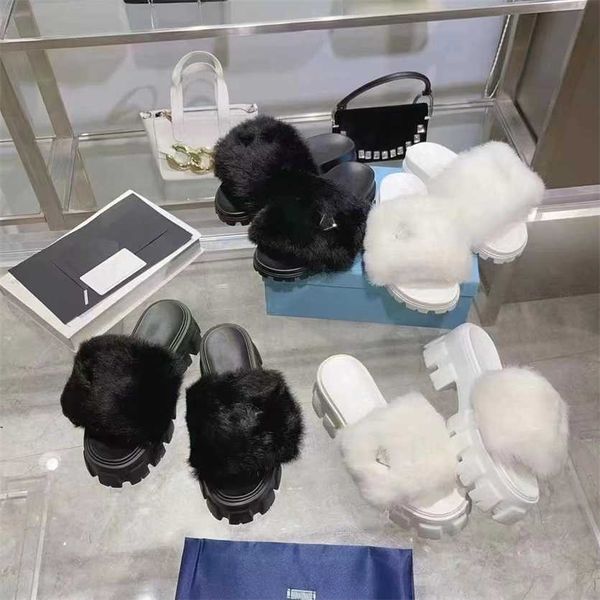 designer winter warm slippers triangle fur shearling slides woman thick bottom flat mules lug soles platform furry sandals flip flops lady c, Black
designer winter warm slippers triangle fur shearling slides woman thick bottom flat mules lug soles platform furry sandals flip flops lady c, Black