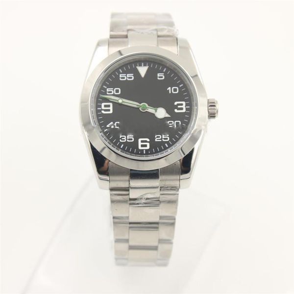 mens watch stainless steel strap black dial automatic movement original sapphire men's watches2431, Slivery;brown
mens watch stainless steel strap black dial automatic movement original sapphire men's watches2431, Slivery;brown
