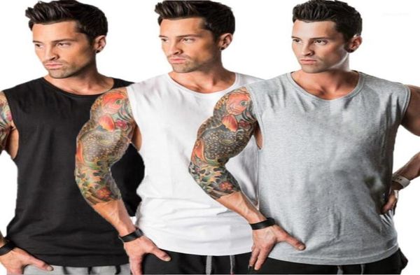 3 pack running vest gym clothing bodybuilding fitness tank men workout sleeveless shirt summer solid cotton singlet19002110, Black;blue
3 pack running vest gym clothing bodybuilding fitness tank men workout sleeveless shirt summer solid cotton singlet19002110, Black;blue