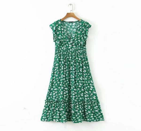 women v neck flower print ruffles green midi dress elegant shrink fold design vestidos chic brand party dresses6161699, Black;gray
women v neck flower print ruffles green midi dress elegant shrink fold design vestidos chic brand party dresses6161699, Black;gray