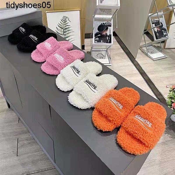 balenciga wool slippers women's 2021 autumn winter new wool thorn show letters leisure and versatile wear flip flops outside, Black
balenciga wool slippers women's 2021 autumn winter new wool thorn show letters leisure and versatile wear flip flops outside, Black