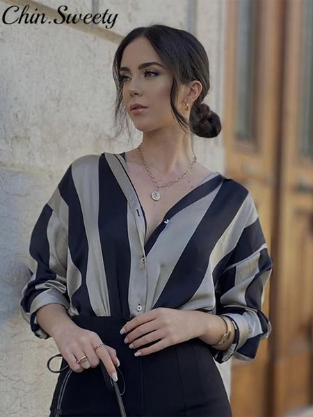 women s blouses shirts patchwork striped summer lady shirt turn down collar single breasted full sleeve woman loose fashion casual female 23, White
women s blouses shirts patchwork striped summer lady shirt turn down collar single breasted full sleeve woman loose fashion casual female 23, White