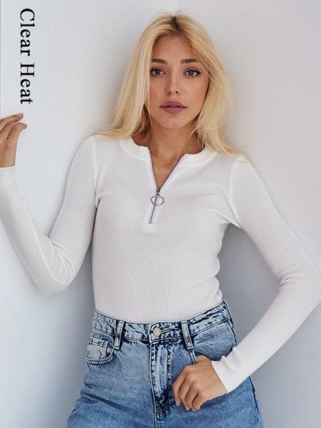 womens sweaters solid zip up ribbed knitted women slim fit long sleeve bottoming pullovers autumn winter female casual white basic 230822, White;black
womens sweaters solid zip up ribbed knitted women slim fit long sleeve bottoming pullovers autumn winter female casual white basic 230822, White;black