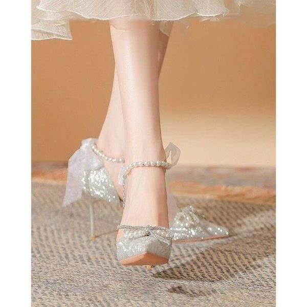 spring 2023 new fashion simple fairy crystal high heels with pearl bow knot wearing slim sandals 230811, Black
spring 2023 new fashion simple fairy crystal high heels with pearl bow knot wearing slim sandals 230811, Black
