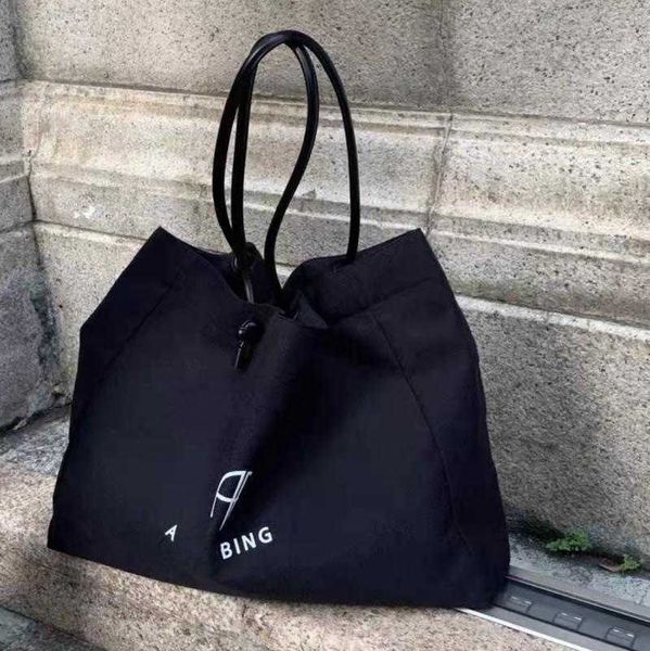 aninee bing black shopping bag large capacity tote canvas shoulder beach bag women designer outdoor bags
aninee bing black shopping bag large capacity tote canvas shoulder beach bag women designer outdoor bags