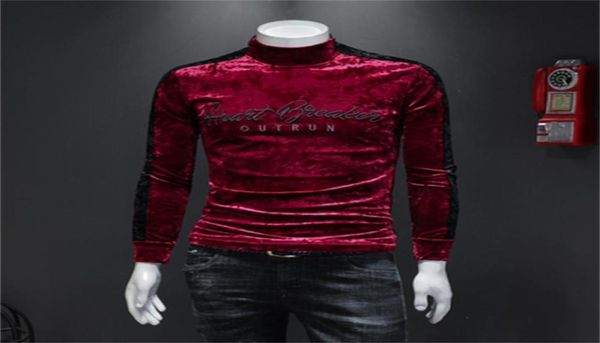 luxury highneck embroidered velvet men039s tshirt club suit velvet tshirt vintage men039s slim longsleeved tshirt men s4681810, White;black
luxury highneck embroidered velvet men039s tshirt club suit velvet tshirt vintage men039s slim longsleeved tshirt men s4681810, White;black