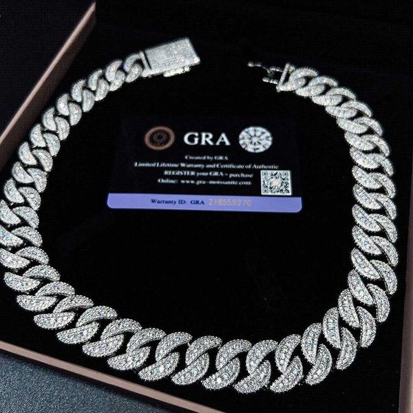 custom round cut moissanite diamond cuban link chain hiphop jewelry sterling silver fine jewelry necklace
custom round cut moissanite diamond cuban link chain hiphop jewelry sterling silver fine jewelry necklace