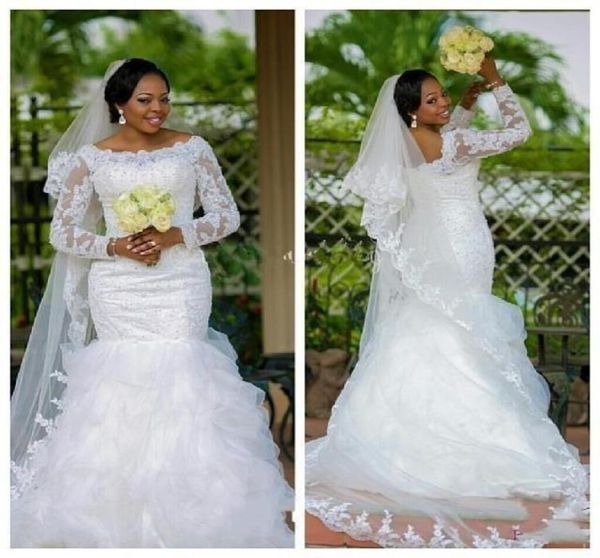 plus size white long sleeve lace mermaid wedding dress garden illusion beaded lace appliques fit and flare bridal gowns corset lac2303253
plus size white long sleeve lace mermaid wedding dress garden illusion beaded lace appliques fit and flare bridal gowns corset lac2303253