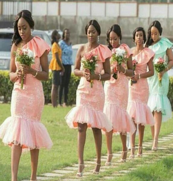 2018 knee length bridesmaids dresses short mermaid one shoulder fashion wedding party dresses glamorous lace applique 2018 pr9645539, White;pink
2018 knee length bridesmaids dresses short mermaid one shoulder fashion wedding party dresses glamorous lace applique 2018 pr9645539, White;pink
