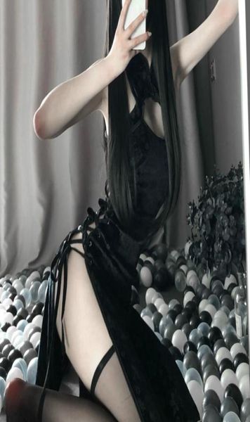 women039s sleepwear retro cheongsam nightgowns woman high open fork cosplay costume erotic anime lingerie dress lace outfi5675720, Black;red
women039s sleepwear retro cheongsam nightgowns woman high open fork cosplay costume erotic anime lingerie dress lace outfi5675720, Black;red