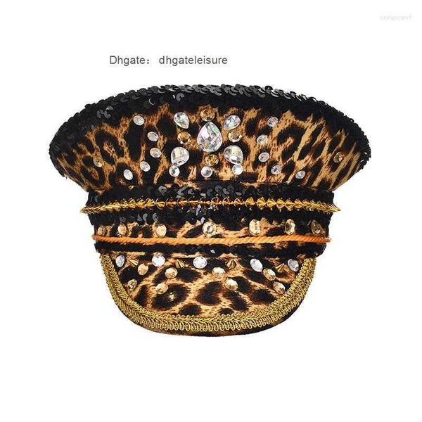 berets women's burning man sequin hats retro leopard with glasses fashion men women handmade steampunk caps, Blue;gray
berets women's burning man sequin hats retro leopard with glasses fashion men women handmade steampunk caps, Blue;gray