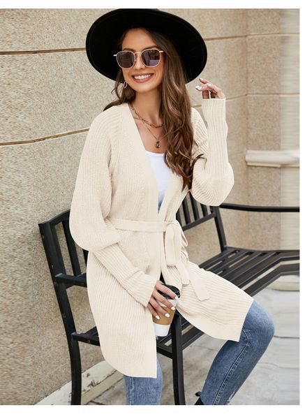 womens sweaters casual strapping vneck solid knit cardigan autumn and winter temperament long green sweater jacket 230822, White;black
womens sweaters casual strapping vneck solid knit cardigan autumn and winter temperament long green sweater jacket 230822, White;black