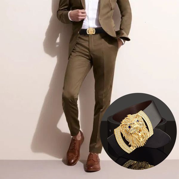 other fashion accessories retro lion buckle automatic belts brand genuine leather men personality belt casual ceinture homme 230822, Silver
other fashion accessories retro lion buckle automatic belts brand genuine leather men personality belt casual ceinture homme 230822, Silver