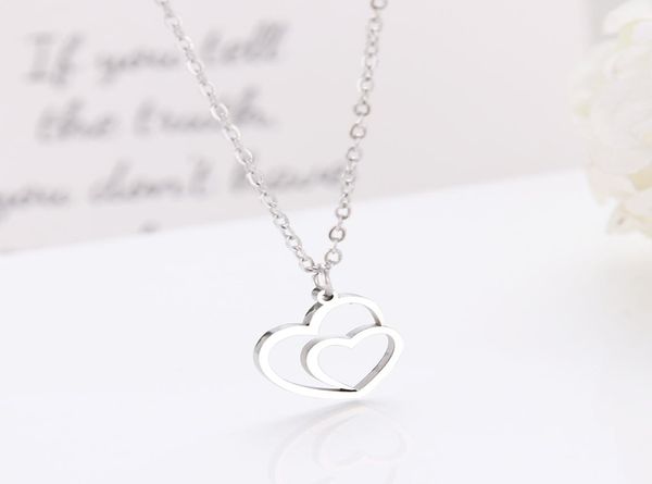 new fashion stainless steel necklace double heart gold and silver color pendant necklace engagement jewelry female039046715
new fashion stainless steel necklace double heart gold and silver color pendant necklace engagement jewelry female039046715