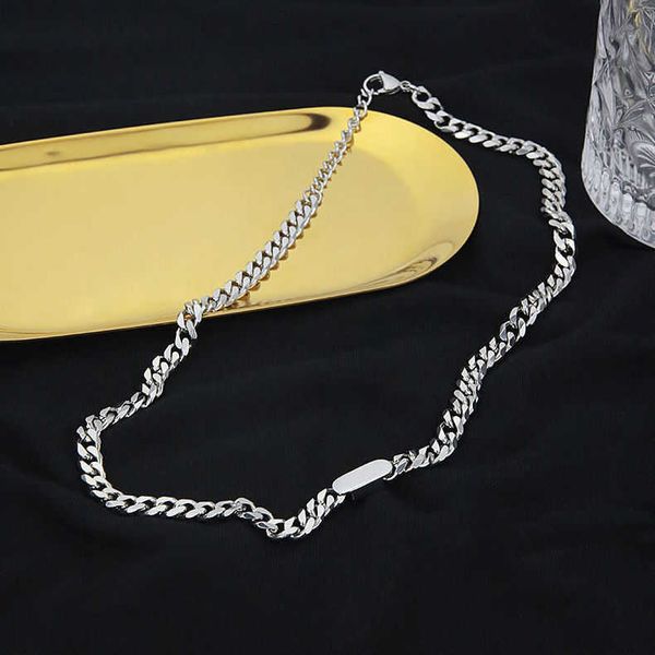 cdesigner cuban necklace men's fashion personalized hip hop style jewelry oval men's chunky wide chain necklace, Silver
cdesigner cuban necklace men's fashion personalized hip hop style jewelry oval men's chunky wide chain necklace, Silver