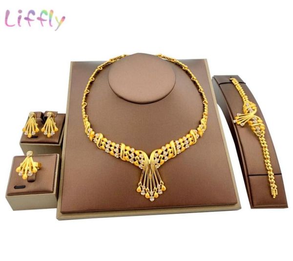 liffly african dubai gold bridal jewelry sets for women bracelet earrings indian wedding party crystal ring jewelry sets 2009238135314355, Silver
liffly african dubai gold bridal jewelry sets for women bracelet earrings indian wedding party crystal ring jewelry sets 2009238135314355, Silver