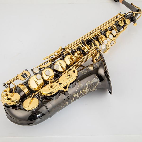 high eb alto saxophone brass black nickel gold e flat sax key type woodwind instrument in stock with accessories
high eb alto saxophone brass black nickel gold e flat sax key type woodwind instrument in stock with accessories