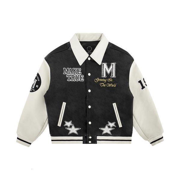 men's jackets male nylon material cartoon letter towel embroidered lapel baseball jacket coat casual loose y2k casual jacket men women, Black;brown
men's jackets male nylon material cartoon letter towel embroidered lapel baseball jacket coat casual loose y2k casual jacket men women, Black;brown