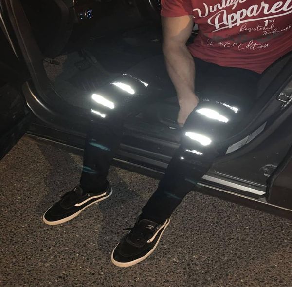 men039s jeans mens hip hop reflective slim fit clothing ripped with holes on the knee distressed denim joggers fashion3386779, Blue
men039s jeans mens hip hop reflective slim fit clothing ripped with holes on the knee distressed denim joggers fashion3386779, Blue