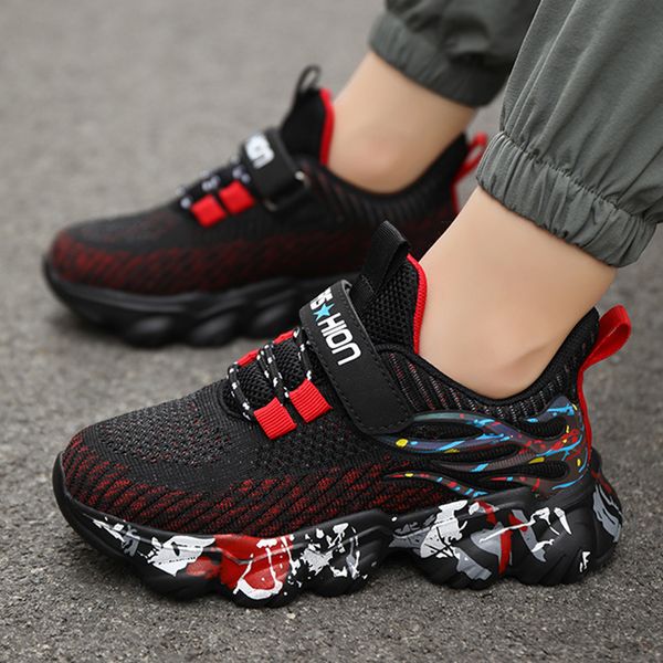 sneakers boys shoes trendy sports shoes mesh lightweight nonslip casual tennis shoes outdoor running shoes children sneakers kids 230823, Black;red
sneakers boys shoes trendy sports shoes mesh lightweight nonslip casual tennis shoes outdoor running shoes children sneakers kids 230823, Black;red