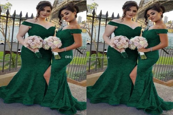 dark green full lace mermaid bridesmaid dresses off shoulder plus size sweep train wedding guest dress robes de demoiselle d0396829983, White;pink
dark green full lace mermaid bridesmaid dresses off shoulder plus size sweep train wedding guest dress robes de demoiselle d0396829983, White;pink
