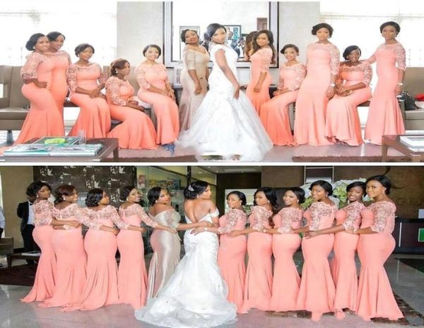 vintage pink south african mermaid bridesmaid dresses plus size sheer half sleeve scoop neck long maid of honor gowns custom make7666066, White;pink
vintage pink south african mermaid bridesmaid dresses plus size sheer half sleeve scoop neck long maid of honor gowns custom make7666066, White;pink